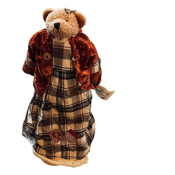 Teddy Tompkins Collectible Bear Isabella Primitive Country Farmhouse Decor 23" - Picture 12 of 12